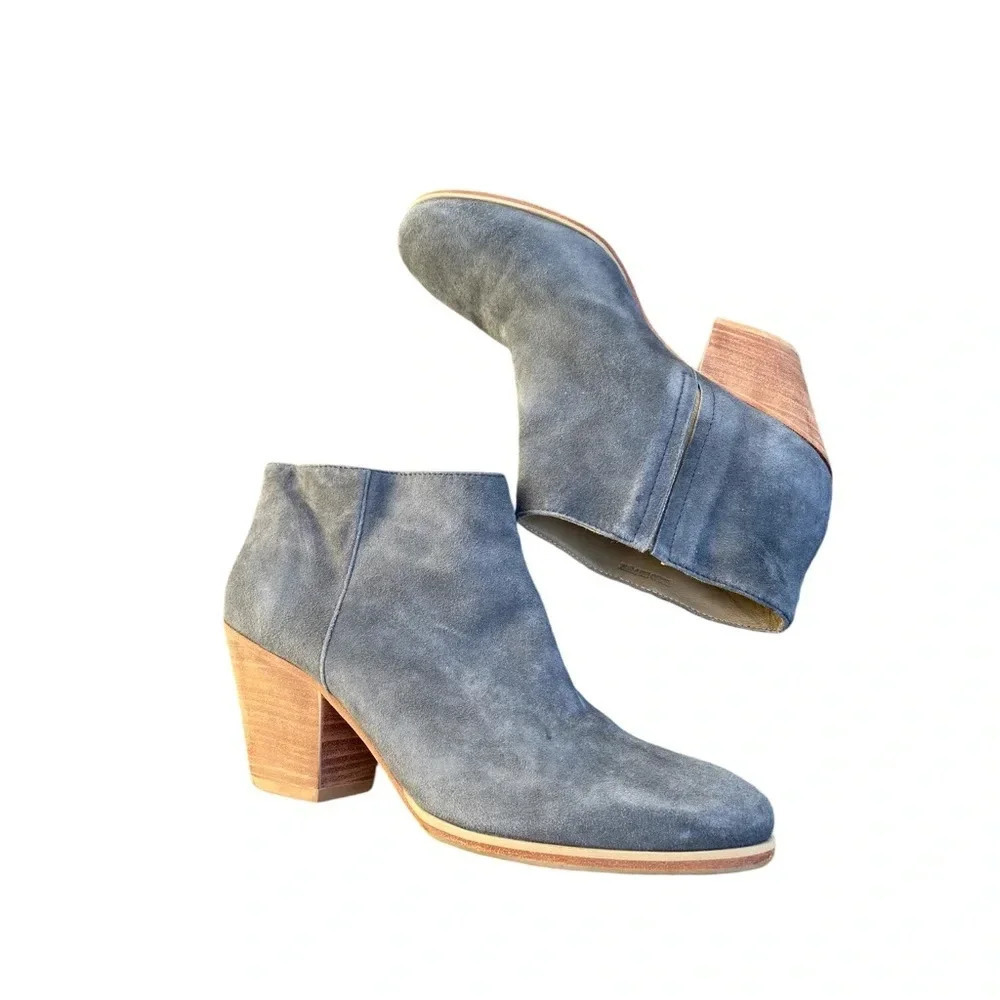 Rachel Comey suede grey heeled bootie size 8.5 vguc